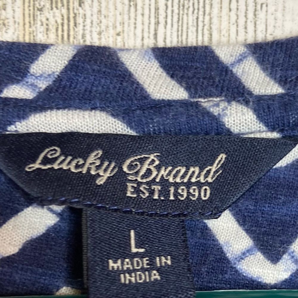 Lucky Brand tank top/tunic/swim cover size Large - Picture 3 of 3